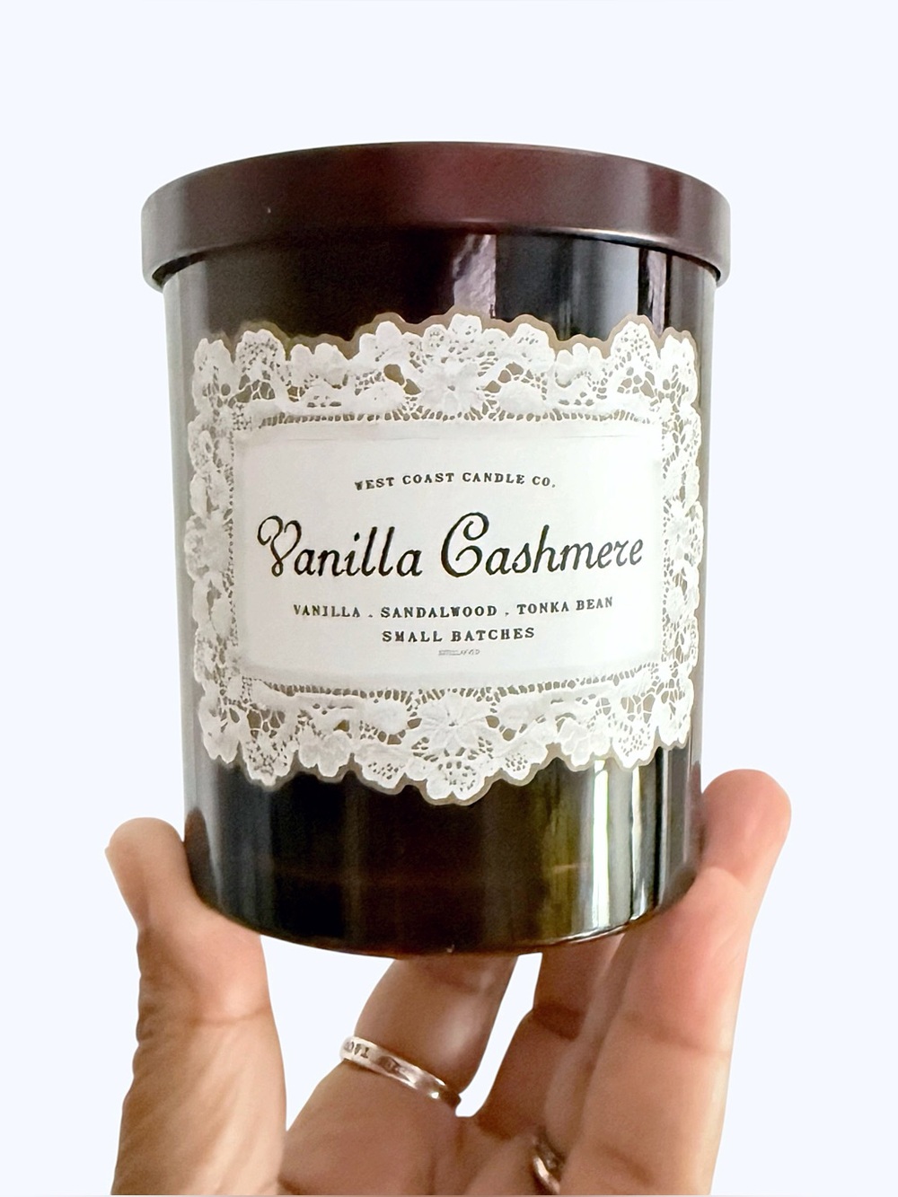 Leoben Company Vanilla Cashmere Scented Candle - Dark Brown